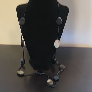 Elegant Black and Cream Necklace